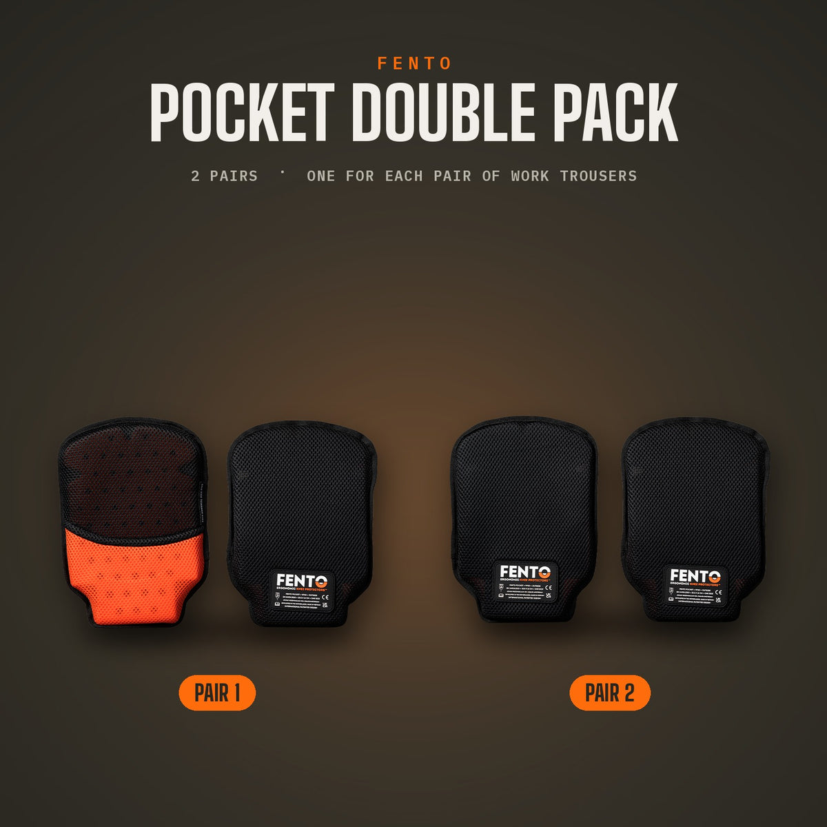 FENTO POCKET DOPPELPACK – 2 Paar für deine Arbeitshosen