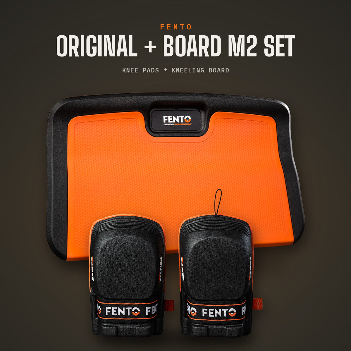 FENTO ORIGINAL + BOARD M2 Set mit ergonomischen Knieschonern und Premium-Kniebrett