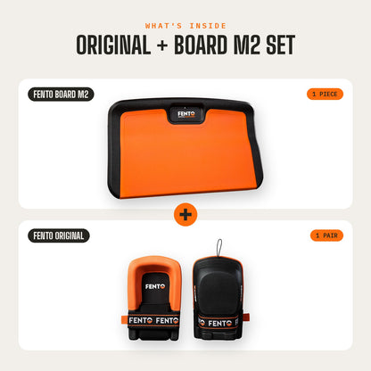 FENTO ORIGINAL + BOARD M2 Set mit ergonomischen Knieschonern und Premium-Kniebrett