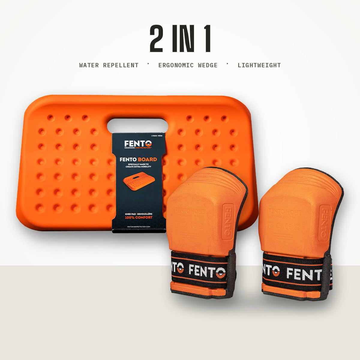 FENTO HOME + BOARD Set mit Kniebrett und Knieschonern für Haus und Garten