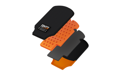 FENTO POCKET Kniepolster mit mehrschichtigem ergonomischem Aufbau
