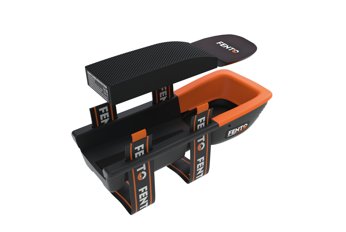 FENTO MAX Befestigungsclip in Orange und Schwarz