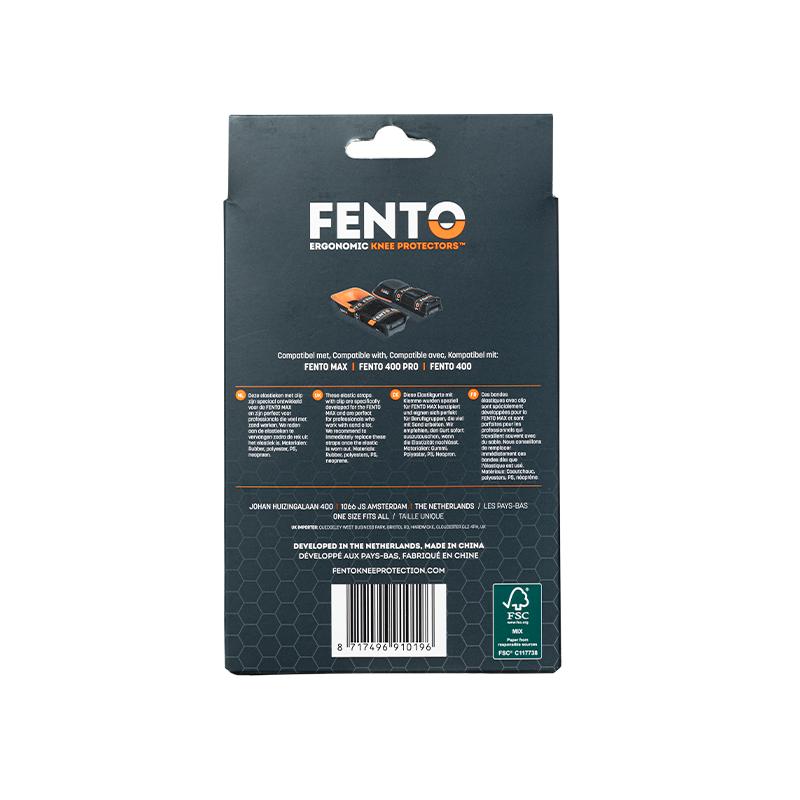 FENTO MAX - Elastikbänder mit Clip – 4er-Set