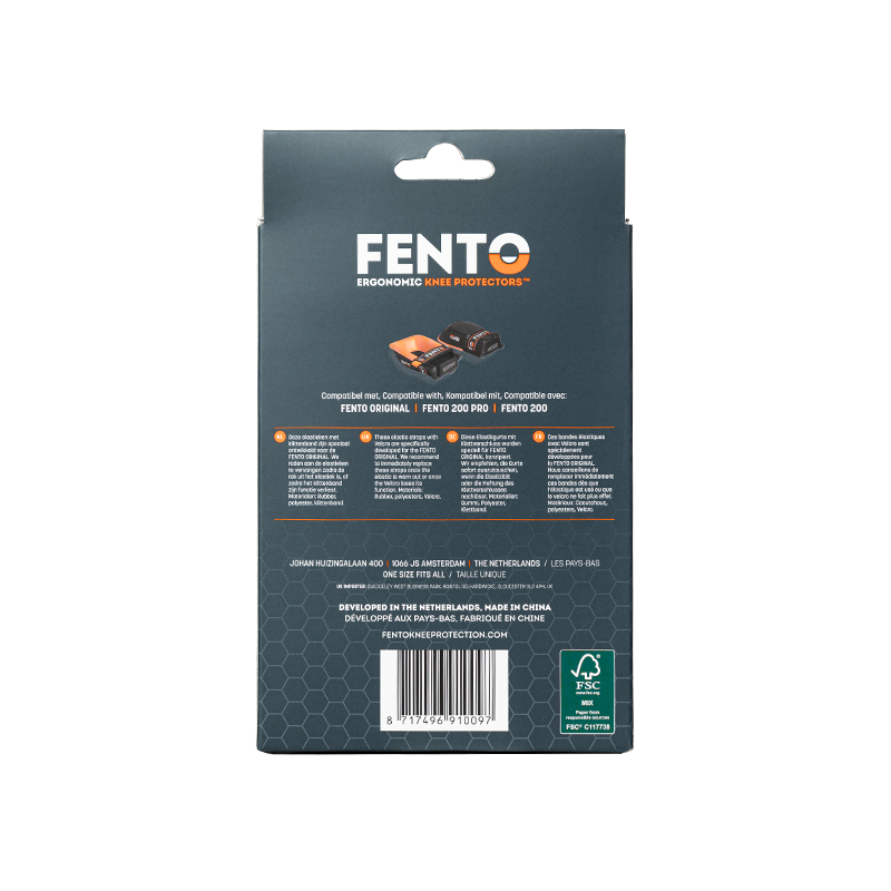 FENTO ORIGINAL - Elastikbänder mit Klettverschluss – 2er-Set